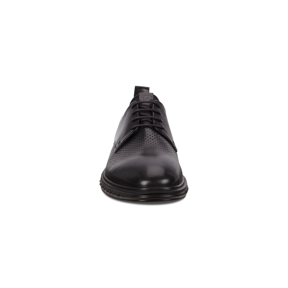 Zapatos Derby Hombre - ECCO St.1 Hybrid Lite Plain-Toes - Negros - IHT942730